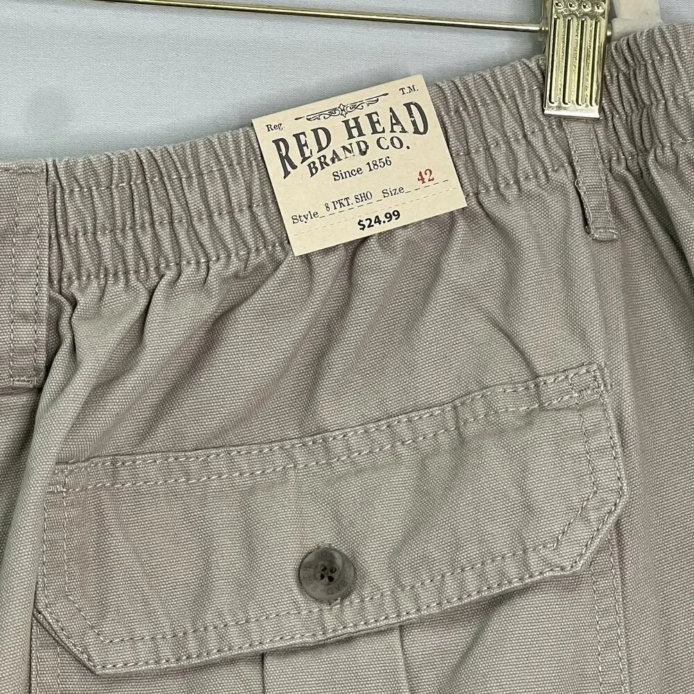 Red Head Brand Co Shorts Mens 42 Khaki Beige Beachcomber Cargo Flat Front‎